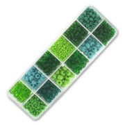 Seed beads assortment Preciosa Ornela Green x200g|raw }}