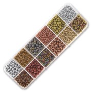 Seed beads assortment Preciosa Ornela Soft Bronze x200g|raw }}