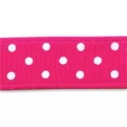 Polka dot ribbon 10mm Pink x 1m