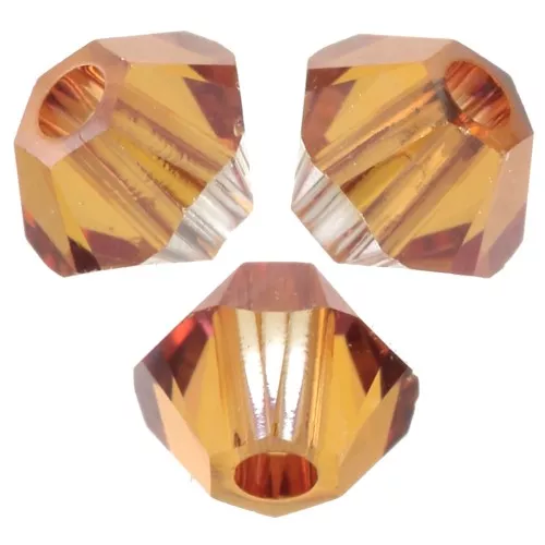 Crystal bicones PureCrystal 5328 3 mm - Crystal Copper x50