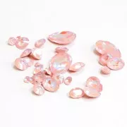 10x5mm PureCrystal Navette 4228 - Crystal Dusty Pink Delite x1