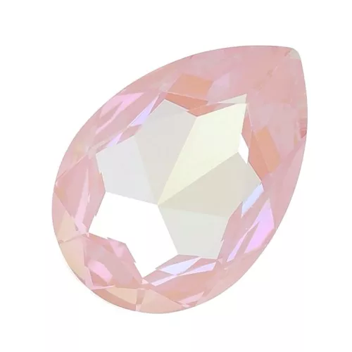 30x20mm PureCrystal 4327 Pear Fancy Stone - Crystal Dusty Pink Delite x1