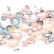 18x13mm PureCrystal 4120 Cabochon - Crystal Ivory Cream Delite x1