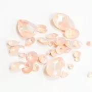 18x13mm PureCrystal 4120 Cabochon - Crystal Ivory Cream Delite x1