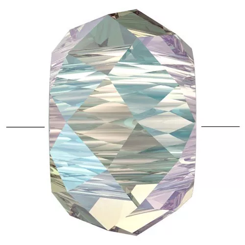 6mm Briolette XL PureCrystal 5042 rondelle bead - Crystal Shimmer 2X x1