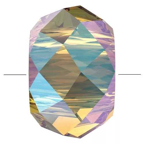 6mm Briolette XL PureCrystal 5042 rondelle bead - Light Colorado Topaz Shimmer 2X x