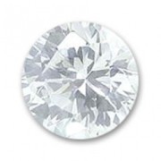 Cubic Zirconia Round cabochon 8mm Crystal x5