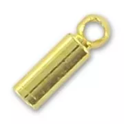 Terminators for 1.5mm cords Gold tone x10