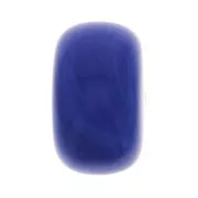 18x11mm Round opaque resin bead - Marbled Royal Blue x1