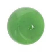 14x8mm Round opaque resin bead - Marbled green x1