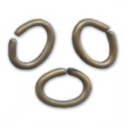 Oval Jumprings open  4x3x0.6mm Bronze tone x144|raw }}