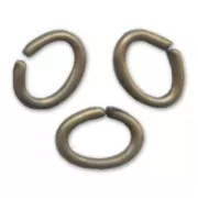 Oval Jumprings open  4x3x0.6mm Bronze tone x144