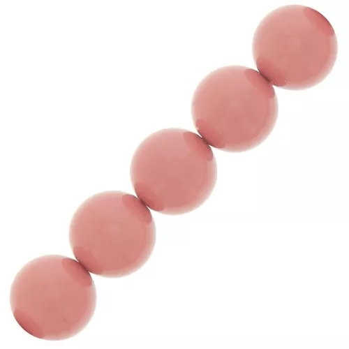 6mm Preciosa pearl beads - Round Maxima - Salmon Rose x20