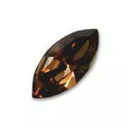 PureCrystal Navette 15x7mm Smoked Topaz