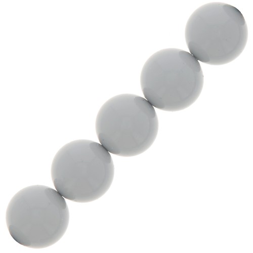 6mm Preciosa pearl beads - Round Maxima - Ceramic Grey x20