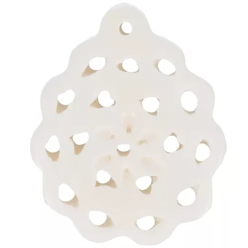 Mother-of-Pearl Pendant 27x22mm Natural x1