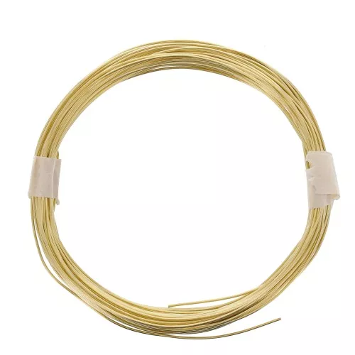 0.6mm Round flexible brass wire for jewellery making - Gold Tone x11m