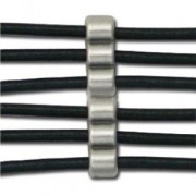 Slider bead for 3mm cords 6 strands Antique Silver Plating x1|raw }}