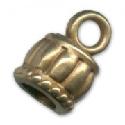 Terminators for 6mm cords Gold Bronze tone x1|raw }}