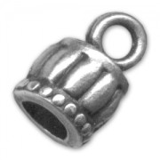 Terminators for 6mm cords Antique Silver Plating x1|raw }}