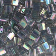 Miyuki Tila Beads 5x5x1.9 mm TL-2440D - Luster Dark Tr Gray AB x10g|raw }}