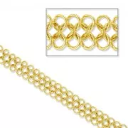 Multistrand chain 15mm Gold tone x50cm
