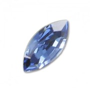 PureCrystal Navette 15x7mm Denim Blue