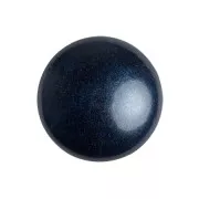 18mm Glass round cabochon by Puca® -  Dark Blue Metallic Mat x1