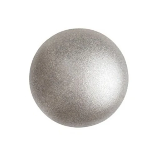 18mm Glass round cabochon by Puca® -  Beige Metallic Mat x1