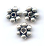 925 Sterling Silver Flower beads 3mm x25