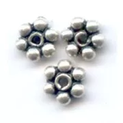 925 Sterling Silver Flower beads 3mm x25