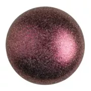 25mm Glass round cabochon by Puca® - Dark Violet Metallic Mat x1