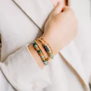 6.3mm 304L stainless steel Fancy curb chain with bars - Gold Tone x1m