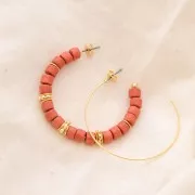 6.5x7 mm Flower shape round beads - Fine Gold Plated x5