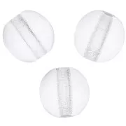 Round beads 6mm Crystal  x25