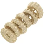 7mm Round beads - Fine Gold Plated x6