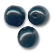 Round beads 6mm Jet  x25