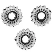 7mm Round beads - Antique silver tone x6