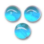 Round beads 6mm Aquamarine x25