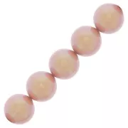 6mm Preciosa Pearls - Round Maxima - Pearlescent Pink x20