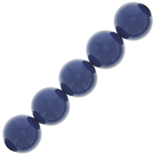 6mm Preciosa Pearls - Round Maxima - Navy Blue x20