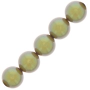 6mm Preciosa Pearls - Round Maxima - Pearlescent Khaki x20|raw }}