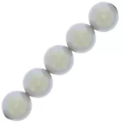 6mm Preciosa Pearls - Round Maxima - Pearlescent Grey x20