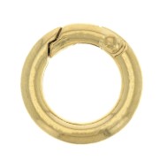 20mm Round Lobster Clasp - Fine Gold plated x1|raw }}