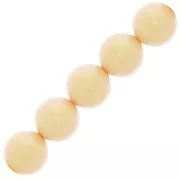 5mm Preciosa Pearls - Round Maxima - Pearlescent Yellow x25