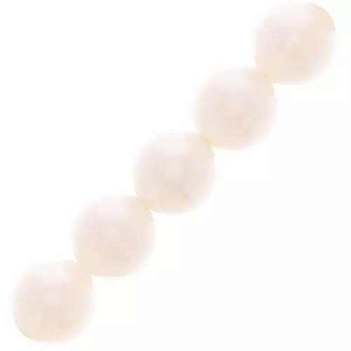 5mm Preciosa Pearls - Round Maxima - Pearlescent Whitex25