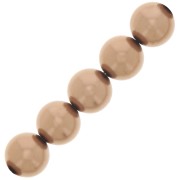 5mm Preciosa Pearls - Round Maxima - Pearl Effect Bronze x25|raw }}