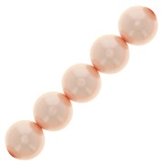 5mm Preciosa Pearls - Round Maxima - Pearl Effect Peach x25|raw }}