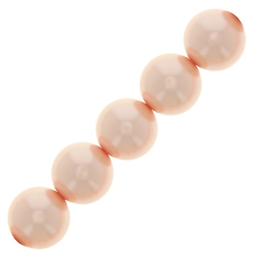 5mm Preciosa Pearls - Round Maxima - Pearl Effect Peach x25