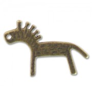 Zebra Charm 27mm Bronze tone x1|raw }}